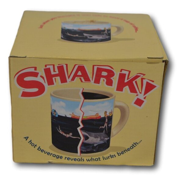 Shark Attack Heat-Reactive Color Changing Mug - NIB - Picture 1 of 4